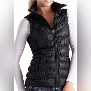 Athleta Black Puffer Vest